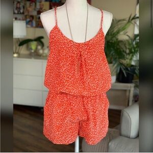 Joie Silk Spaghetti Strap Lawanda Romper